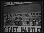 Man speaking at FTA 7th National Convention, California Labor School