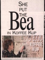 She put the Bea in Koffee Kup