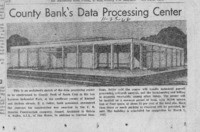 County Bank's data processing center