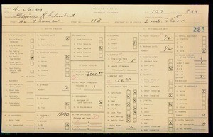 WPA household census for 113 S FLOWER, Los Angeles