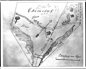 Map of the ranch where the Treaty of Capitulation of California to the United States of America was signed