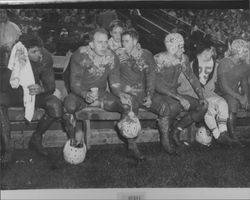 Leghorns won 1951 Egg Bowl in mud, Petaluma, California, 1951