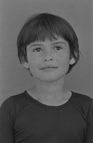 Portrait of a child, Tunjuelito, Colombia, 1977