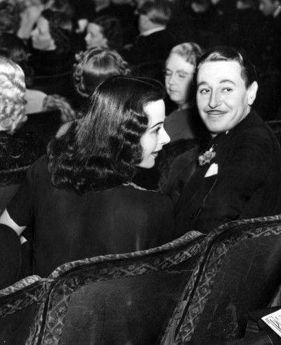 Hedy Lamarr and Reginald Gardiner at "Susan and God" opening