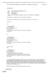 [Email from Ben Hartley to Stephen Perks regarding P144710630 Sov Classic Iran - order 12256 - 96 million free of charge]