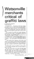 Watsonville merchants critical of graffiti laws