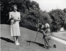 Lee de Forest photographing his wife Marie