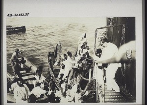 Boote mit Händlern in Aden