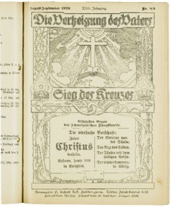 Die Verheissung des Vaters und der Sieg des Kreuzes, 1929, nr. 8 & 9