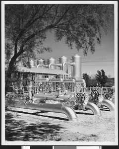 Newhall natural gas metering station, ca.1955