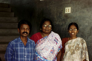 Lærere på blindeskolen i Siloam, Tiukoilor, Indien