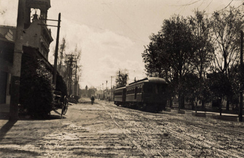 Sacramento Northern Electric Railroad on Main Street
