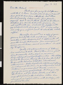 John Hodgdon Bradley, letter, 1939-01-03, to Hamlin Garland