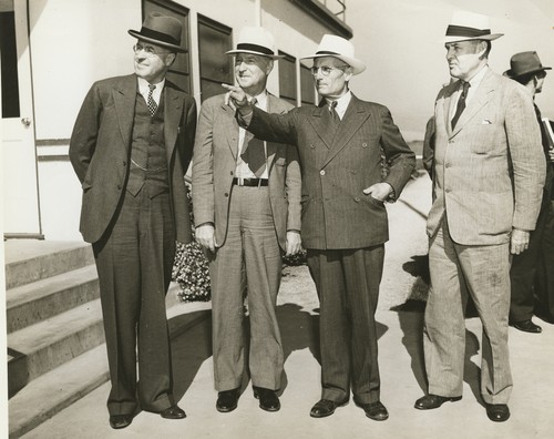 C.L. Preisker, General Thomas M. Robins, Capt. G. Allan Hancock, and ...