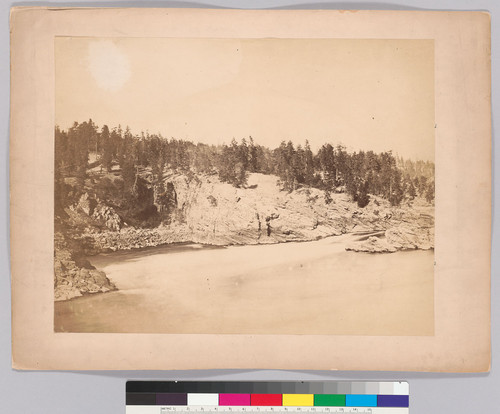 [Part of the Kettle Falls of the Columbia River, 1860: left portion of panorama.]