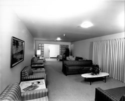 Lounge at Mayette Convalescent Hospital, Santa Rosa, California, 1962
