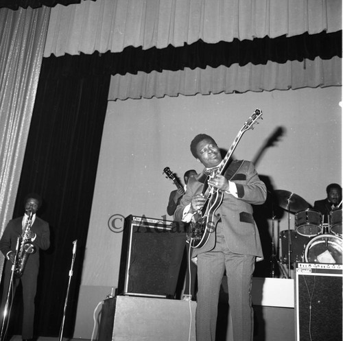 B.B King performing, Las Vegas, 1972
