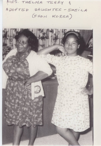 Thelma Terry (left) with her daughter Sheila