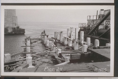 Piers 2-6, Caisson Fender, West Bay, 1934-35--No. 151-338