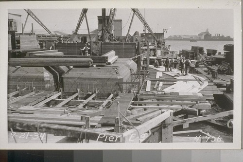 Caisson E3, Piers E2-24, Army Dock, East Bay Crossing, 1934--No. 157-314