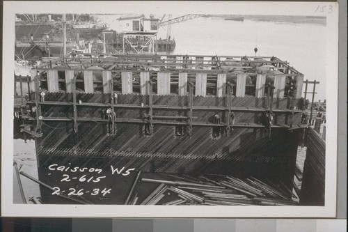 Piers 2-6, Caisson Fender, West Bay, 1934-35--No. 151-338