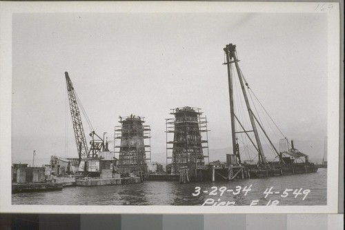 Caisson E3, Piers E2-24, Army Dock, East Bay Crossing, 1934--No. 157-314