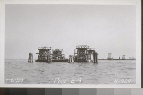 Caisson E3, Piers E2-24, Army Dock, East Bay Crossing, 1934--No. 157-314