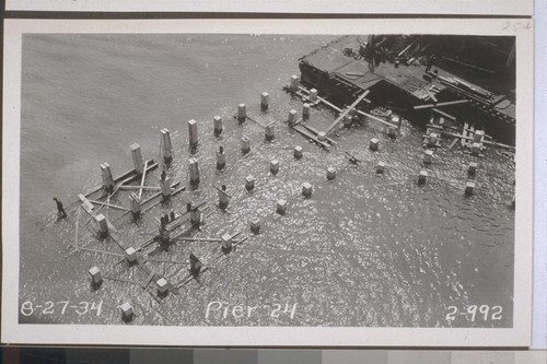 Piers 2-6, Caisson Fender, West Bay, 1934-35--No. 151-338