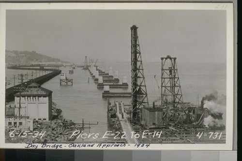 Caisson E3, Piers E2-24, Army Dock, East Bay Crossing, 1934--No. 157-314