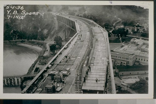 Spans E4-7, E9, Cantilever, Suspended, Yerba Buena 4, Yerba Buena 1 Upper and Lower Decks; Anchor Arms East and West, Cantilever East and West Arms, Upper Deck Approach, East Bay Crossing, Towers E2, E3, 1935-36--No. 222-429