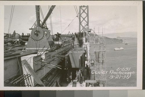 Towers #2-3, 5-6; Piers #1, 4; West Bay, Yerba Buena Anchorage, Guy Derrick, 1934-35--No. 1-186