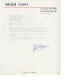Letter [to] Bruce Herschensohn, Los Angeles, Calif. [from] John Williamson, Lagos? Nigeria. - August 27, 1965