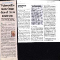 Watsonville councilman dies of brain aneurysm