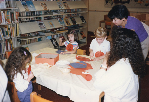 Children at Halloween Storytime in the Library