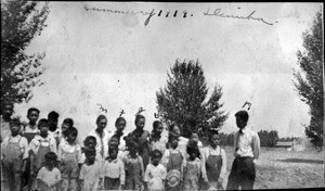group of children, summer of 1919, Dinuba