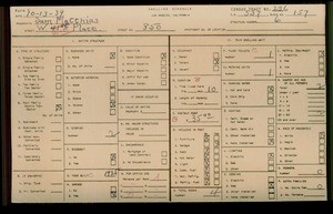 WPA household census for 850 W 40TH PL, Los Angeles County