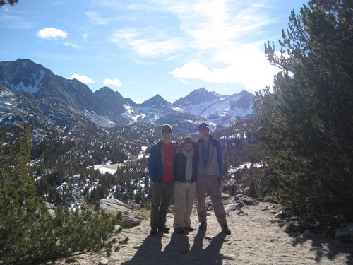 Rosi Dagit and family hiking in Rock Creek, Sierra Nevada