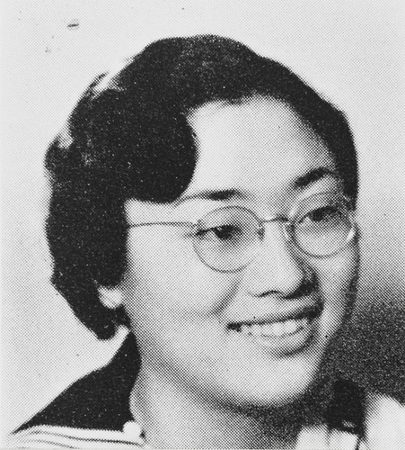 Toshi C. Inouye, Lompoc High School, Class of 1936. Toshi was active in music and performing arts through high school. When she married, her husband, Hinode, took her name. As with all other Japanese [Americans], they too had to evacuate the coast in 1942. But Toshi and her husband came back to rear two children in Lompoc, a boy and a girl. Toshi lived there until her death in December 1993