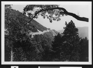 Mount Baldy, seen from highway to Lake Arrowhead and Big Bear, California, ca.1950