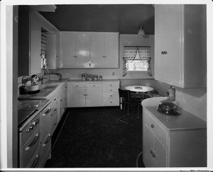 Residential interior of 1948, kitchen interior