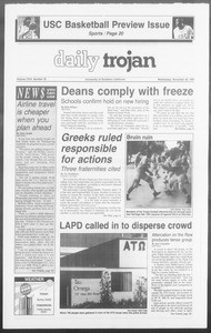 Daily Trojan, Vol. 116, No. 56, November 20, 1991