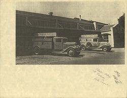 Trucks at Acme Beer loading dock, Santa Rosa, California, 1932
