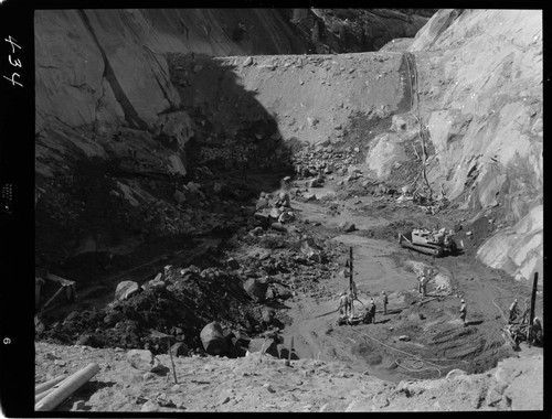 Big Creek - Mammoth Pool - General view of the cutoff excavation