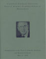 Program from the inauguration of the Peter F. Drucker Archives and Research Library