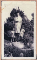Ethel (Sissle) Gordon with her children Noble and Cynthia, Los Angeles, 1940s
