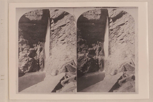 [print of a stereo] "Views on the Colorado River," Grand Canon Series. No. 213: Cataract in A Cleft