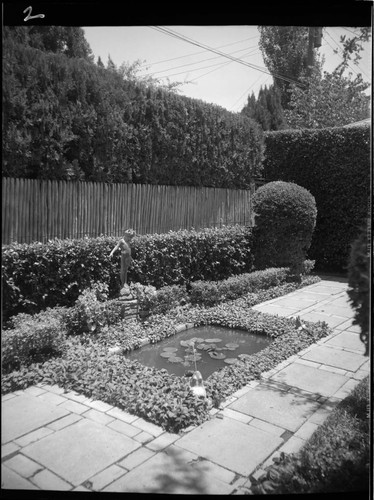 Landscaping in Dallas for Joseph E. Howland: Collins residence. Pond
