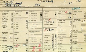 WPA household census for 444 S FORD