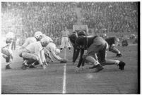 Loyola Marymount Lions play a football game against the Santa Clara Broncos, Los Angeles, 1937