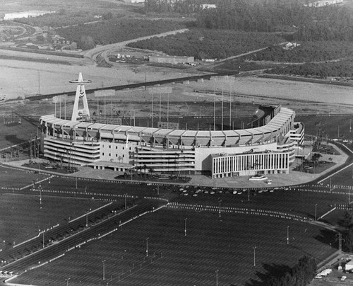 Anaheim Stadium, Aerial View [graphic]